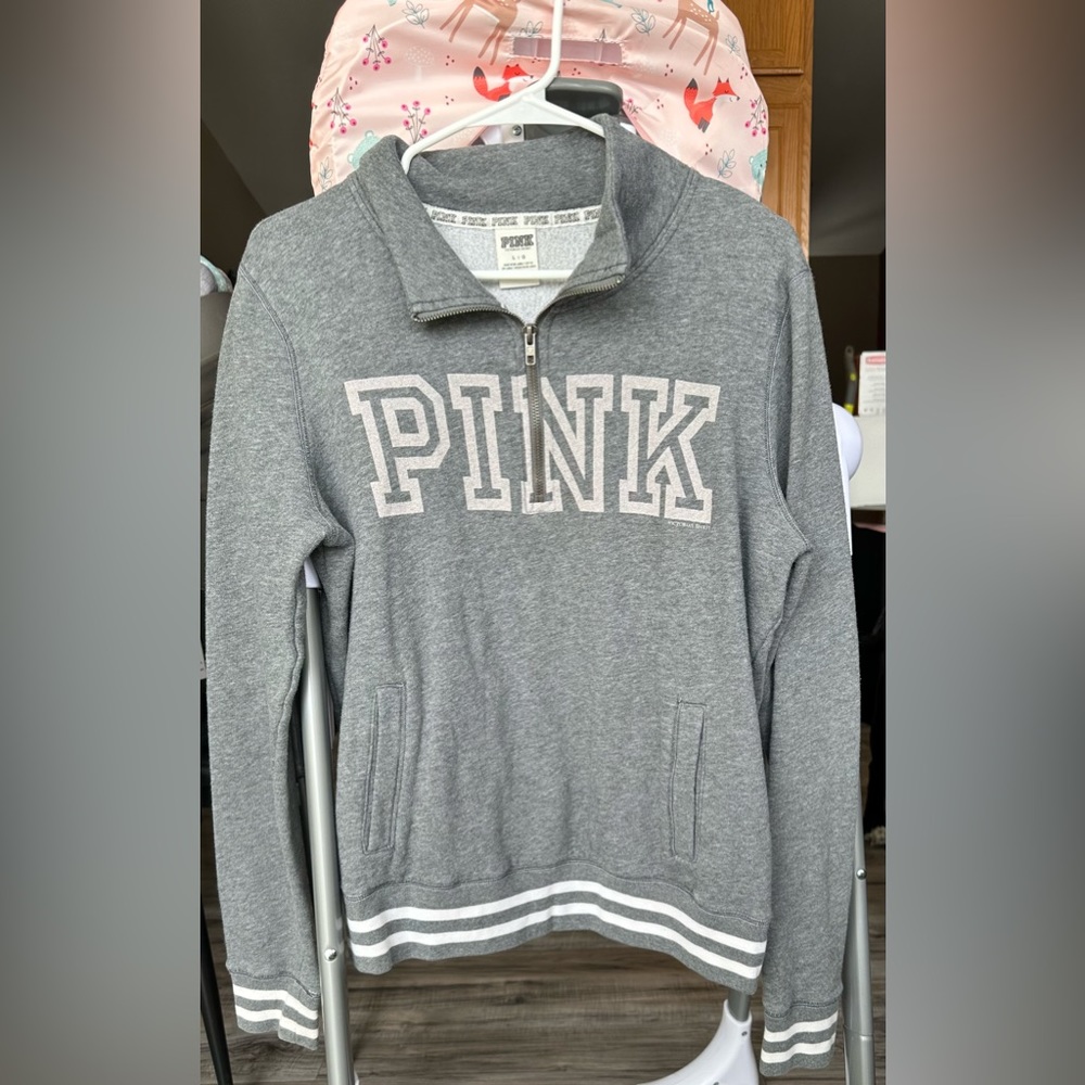 PINK Varsity Small Sweatshirt - 1/4 Zipper